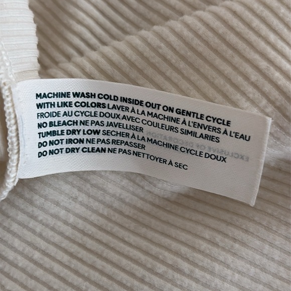 NWOT Tommy John 3 pc-Cream Sweatshirt(S) Black/White pants(S) Green pants(M) - Picture 11 of 12